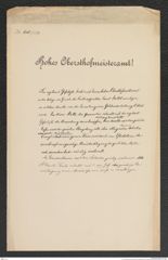 k.k. naturhistorisches Hofmuseum, Intendanzakten 1885-1896 (Hauer), Aktenzahl Z.646.a/1891, Seite 1
